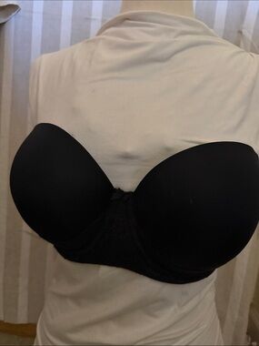torrid Strapless Black Push-Up Bandeau Bra